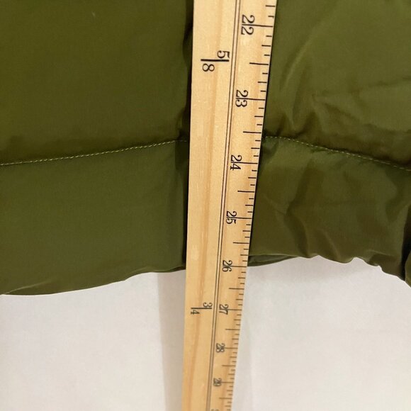 Lululemon Down For It All Green Puffer Vest Grey Goose Down - Women's Size 10 - Picture 9 of 12